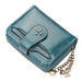 Wallet With Card Slots And Zipper Coin Pocket - Blue