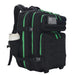 Softback Tactical Backpack with Bottle Holder - Black Green