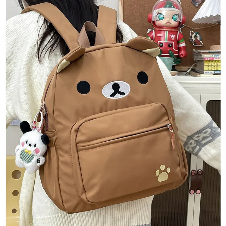 Backpack Bear Design Anime Theme for Daily Use