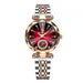 Wristwatch Quartz Movement Crystal Dial for everyday wear - Gold Red S