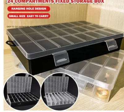 24 Grid Jewelry Display Organizer Box for Small Items