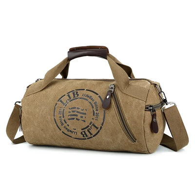 Durable Canvas Duffel Bag for Travel and Gym Use