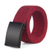 Tactical Outdoor Belt for Men Adjustable Waistband - Jujube Red