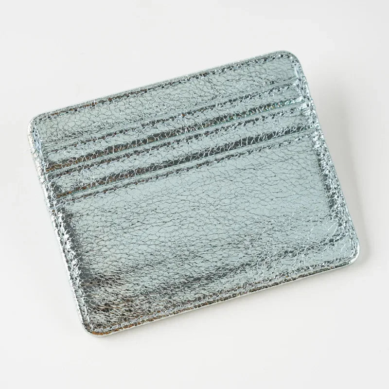 Slim Card Holder Wallet Lightweight Card Carrier - Light Blue