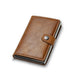 Slim Pop Up RFID Card Wallet Minimalist Design Everyday - Brown