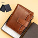 Premium Card Keeper Wallet With Multi Slot Design Pro - Dark Coffee