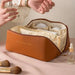 Silk Soft Cosmetic Organizer Case for Travel and Beauty - Brown