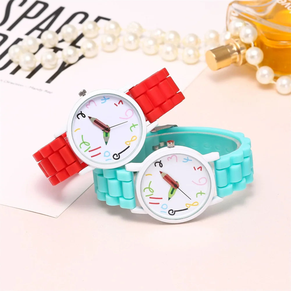 Watch Pencil Design Digital Quartz Movement Everyday