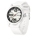 Casual Silicone Strap Watch Analog Digital Timepiece - White