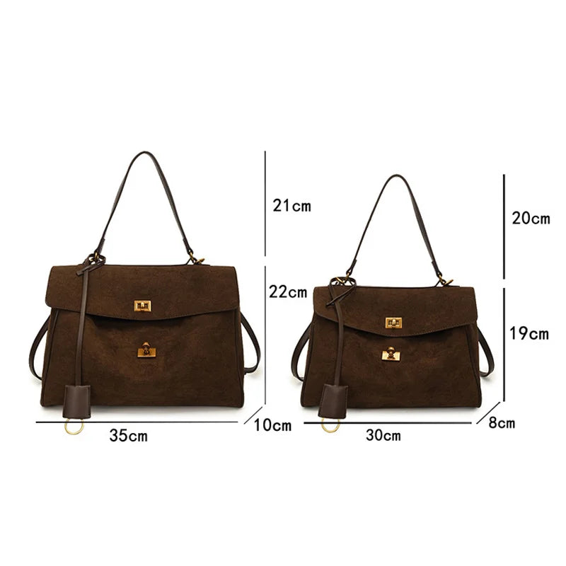 Satchel Bag Large Capacity with top handle and shoulder strap