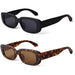 Classic Retro Square Sunglasses UV400 Unisex Eyewear - Various Colours V18