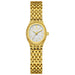 Watch Textured Dial Bracelet Timepiece for Everyday Use - Gold White