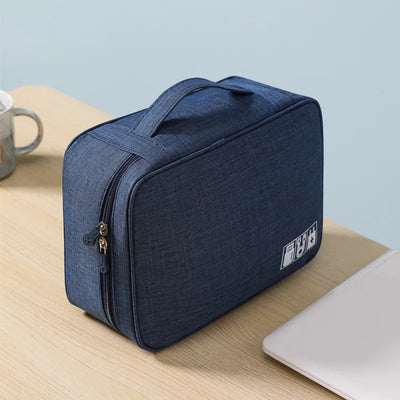 Compact Cable Organizer Bag for Travel On the Go Daily