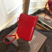 Compact PU Leather Flap Crossbody Bag Everyday Use - Red