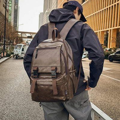 Backpack with Laptop Compartment And Front Buckles