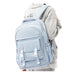 High Capacity Student Backpack with Laptop Pocket - Blue