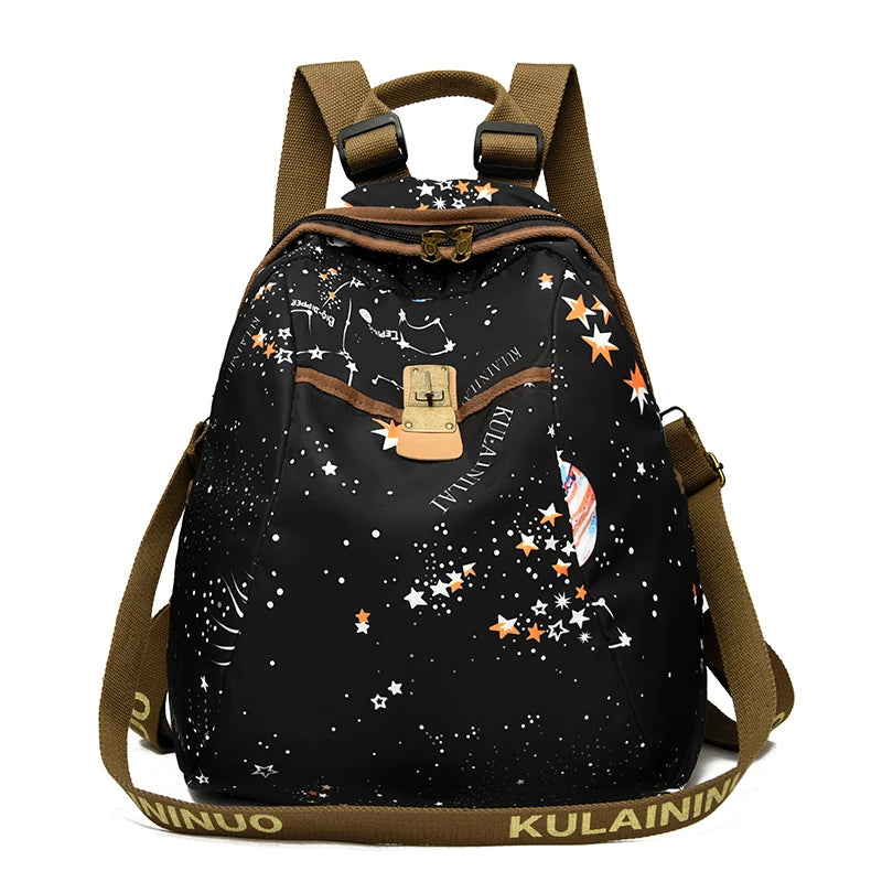 Cosmic Orbit Lock Backpack Lightweight Starry Pattern - WO2MEN