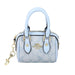 Mini Satchel With Letter Logo And Cherry Motif Refined - Blue