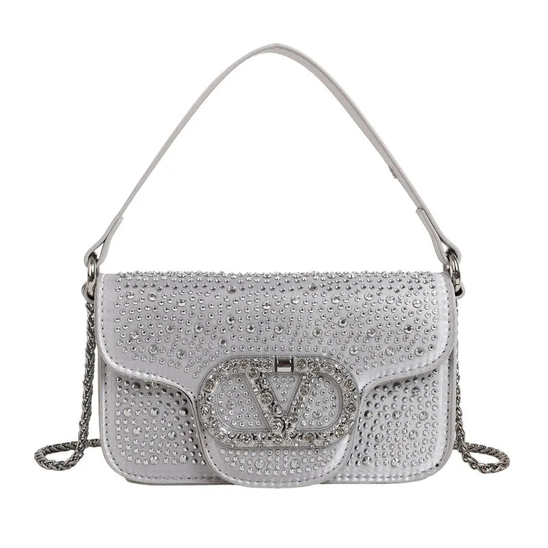 Handbag Parisian Sparkle Crossbody with Crystal Clasp - WO2MEN