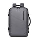 Backpack with Expanding Design for Tech Travel Everyday - Grey
