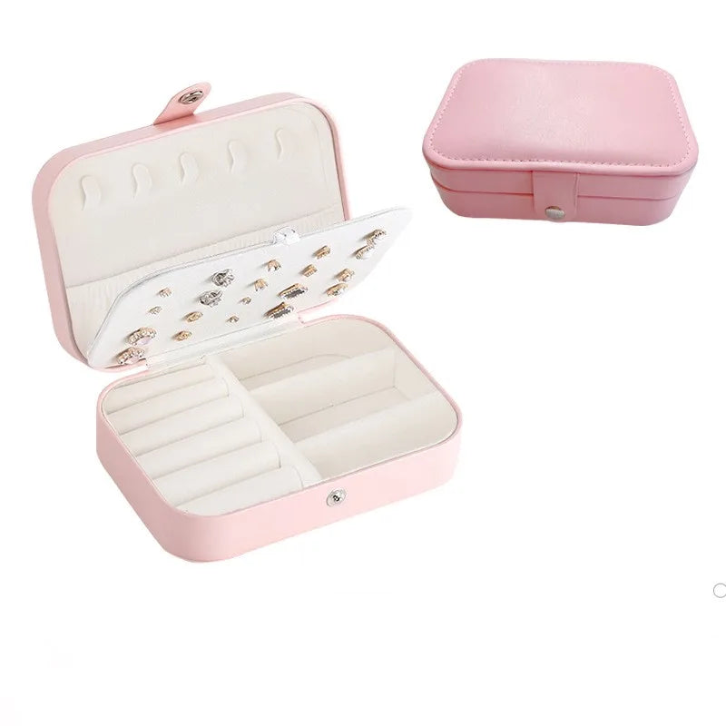 Travel Jewelry Organizer Box With Removable Dividers