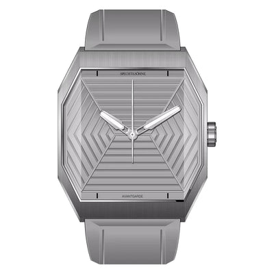 Octagonal Stainless Steel Wristwatch with Sapphire Dial
