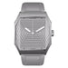 Octagonal Stainless Steel Wristwatch with Sapphire Dial - Grey