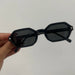 Hexagon Sunglass with UV400 Lenses for Everyday Wear - Black Black