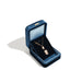 Rounded Edge Velvet Jewelry Box with Multi Compartments - Navy Blue V2