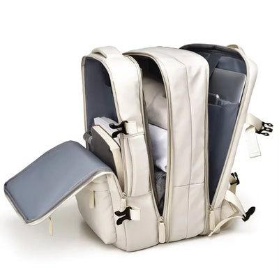 Expandable Cabin Backpack for Travel and Laptop Gear