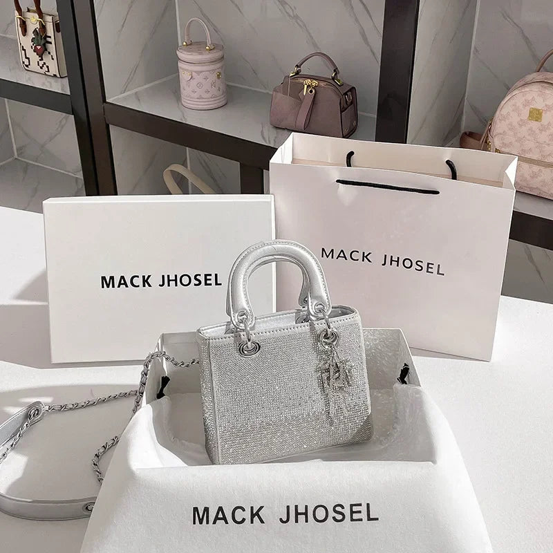 Diamond Embellished Handbag for Everyday Glamour Style