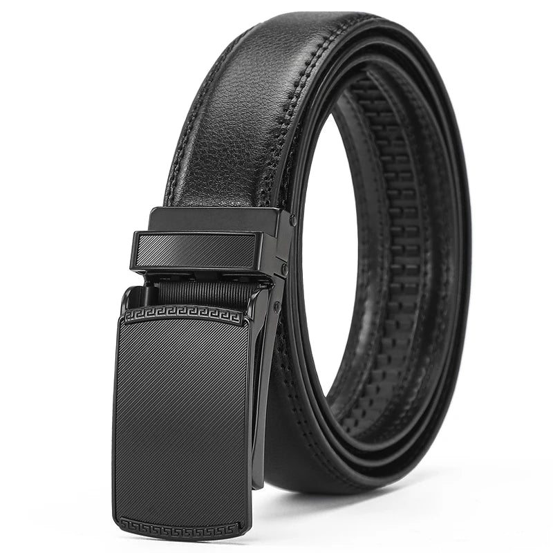 Belt Split Leather with Automatic Buckle Ratchet