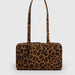 Gingham Tote Bag with Large Capacity for Everyday - Leopard Print