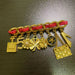 Belt with Charms And Pendants for Everyday Wardrobe - Red Brooch