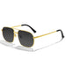 Pilot Sunglasses Double Bridge Metal Frame Classic - Gold Black