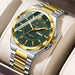 Sport Original Watch Luminous Dial Timepiece Everyday - Gold Green
