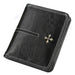Wallet with Zippered Compartment and Card Slots - Black