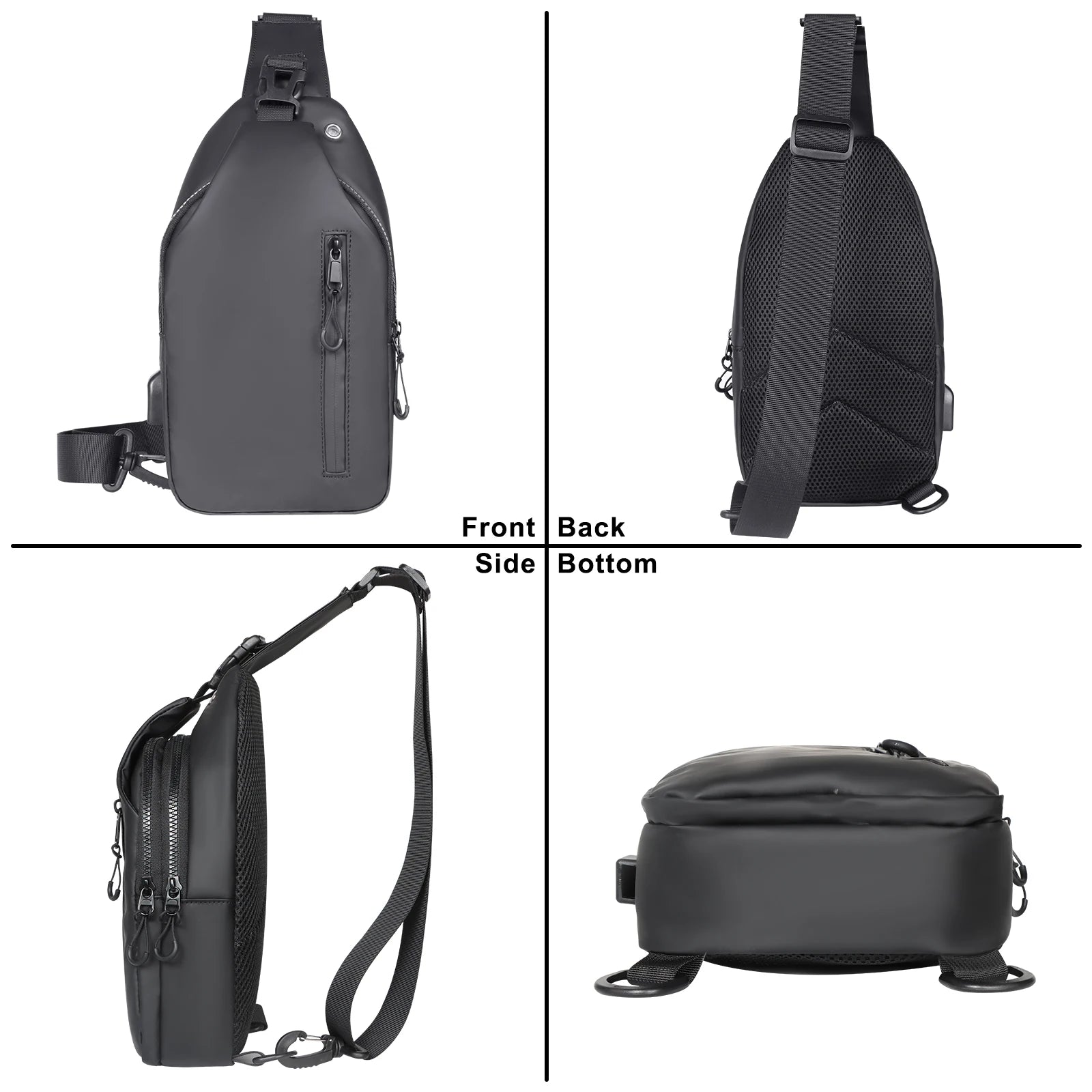 Crossbody Sling Bag Backpack Waterproof Daypack