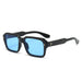 Sunglasses Square Frame Gradient Lenses UV400 - Black Blue