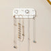 Wall Mounted Jewelry Storage Rack for Earrings - White