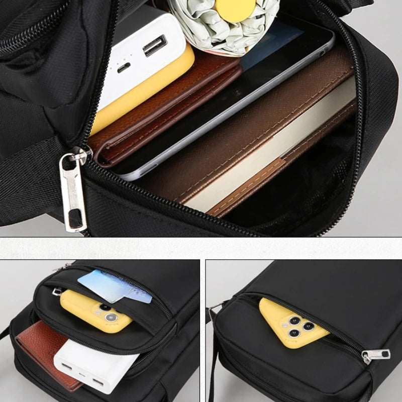 Crossbody Bag with Multiple Pockets And Strap