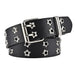 Belt Studded PU Leather Chain with Star Grommets - StarElet Belt