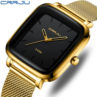 Square Mesh Dial Watch for Refined Everyday Timekeeping