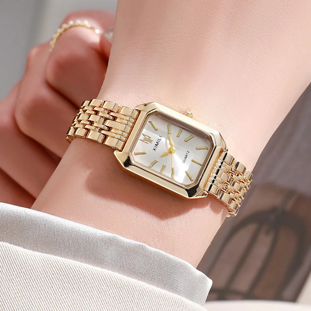 Luxury Women Watch Quartz Square Bracelet Classic
