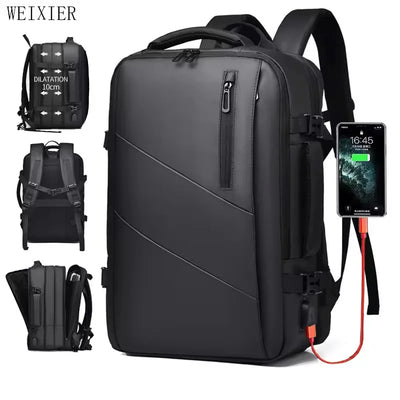 Backpack with Expanding Design for Tech Travel Everyday - WO2MEN