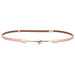 Elegant Decorative Bar Belt with Sphere Charm - Pink