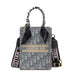 Monogram Mini Handbag with Dual Carry Straps Crossbody - Sky Blue