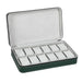 Watch Box Zippered Travel Case for Jewellery Display - Green 12