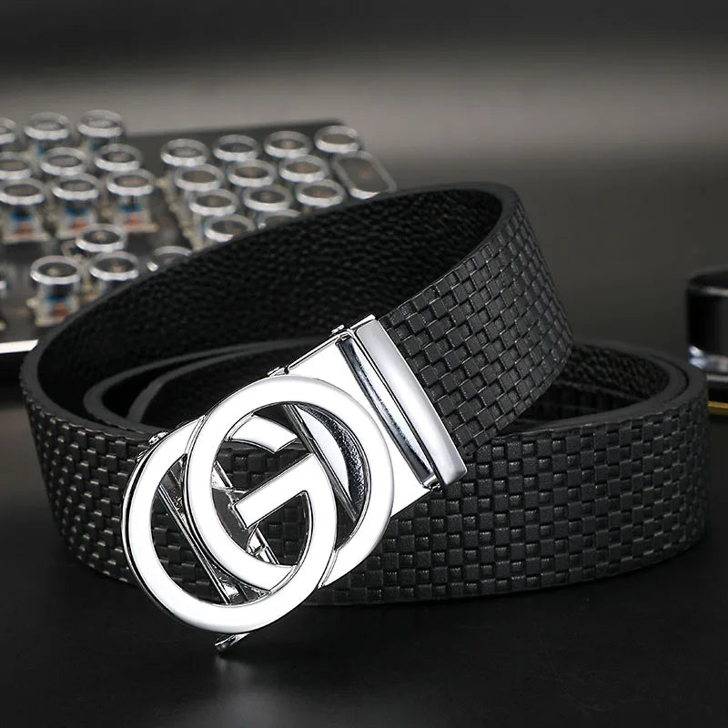 Belt with Double Ring Buckle and Minimal Design