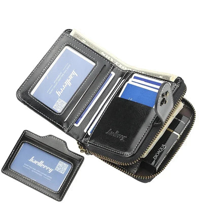 Wallet with Zippered Compartment and Card Slots